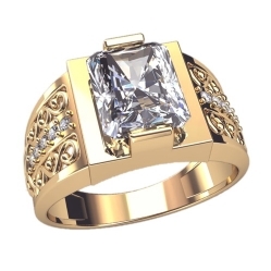 Перстень "Коллекционер" с хрусталем и бриллиантами
