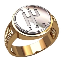 Перстень печатка "Гонка"