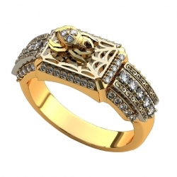Перстень "Паук" с бриллиантами