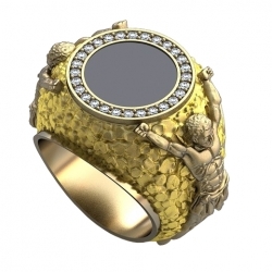 Перстень "Прометей" с бриллиантами