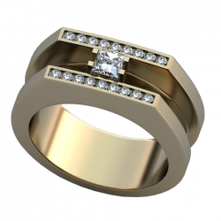 Перстень "Сударь" с бриллиантами