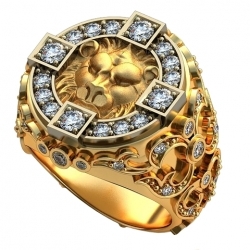 Перстень "Злой" с бриллиантами