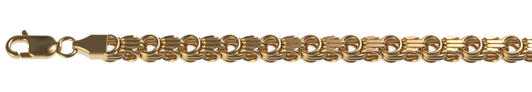 Цепочка Спираль из красного золота 40 см