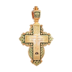 Крест "Процветший" из серебра (старообрядческий женский)