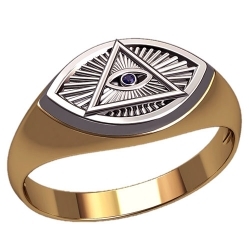Перстень с сапфиром "Всевидящее Око"