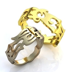 Обручальные кольца "Тайные символы любви"