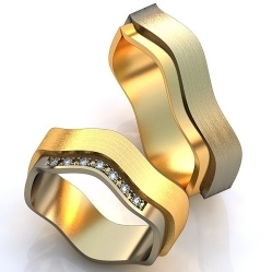 Обручальные кольца необычной формы