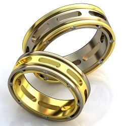 Обручальные кольца с бриллиантами
