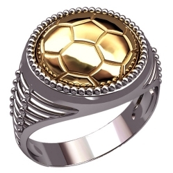 Перстень печатка "Мяч"