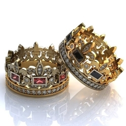Обручальные кольца "Корона Царская"