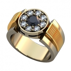 Перстень "Звездный" с бриллиантами