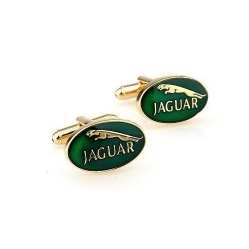 Запонки "Jaguar" с эмалью