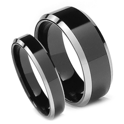 Обручальные кольца чёрные