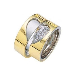 Обручальные кольца с бриллиантами "Гармония"
