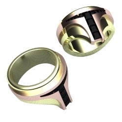 Обручальные кольца с бриллиантами "Шлем"