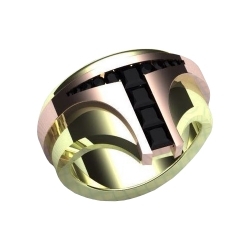 Перстень с бриллиантами "Шлем Боба Фетта" 