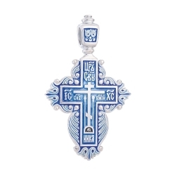 Крест "Процветший" из серебра (старообрядческий женский)