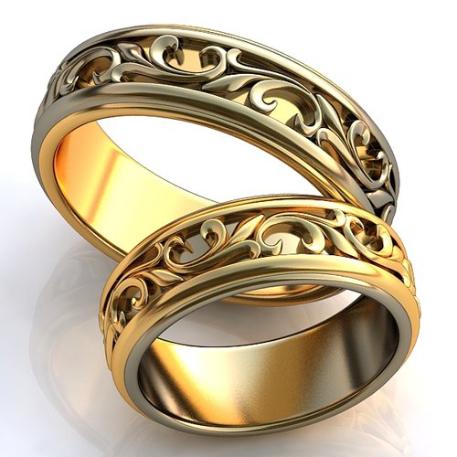 Обручальные кольца Ирис - фото