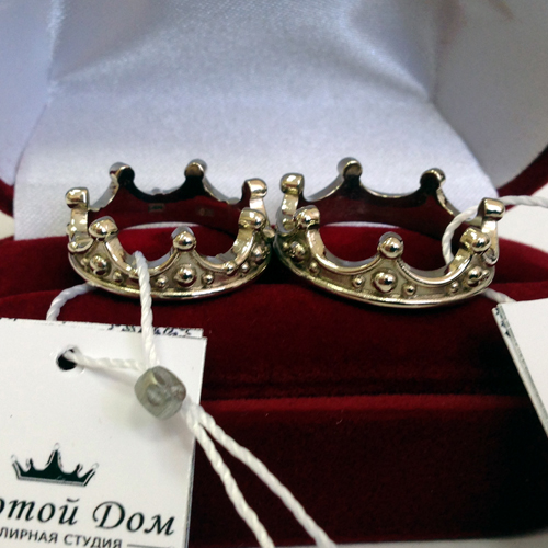 Обручальные кольца Короны мини - фото