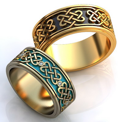 Обручальные кольца Кельтские - фото