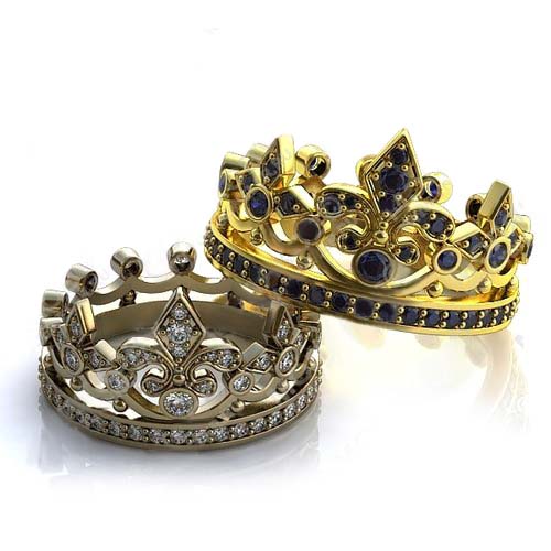 Обручальные кольца Корона Premium Lux - фото