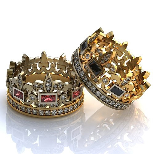 Обручальные кольца Корона Царская - фото