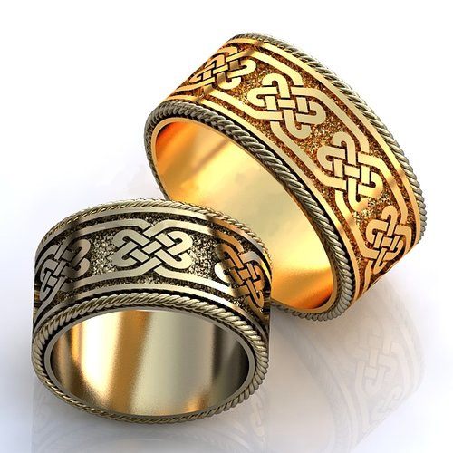 Обручальные кольца Кельтские - фото