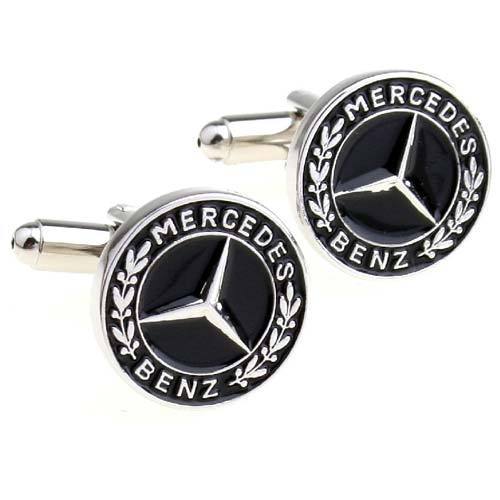 Запонки Mercedes-Benz с эмалью - фото