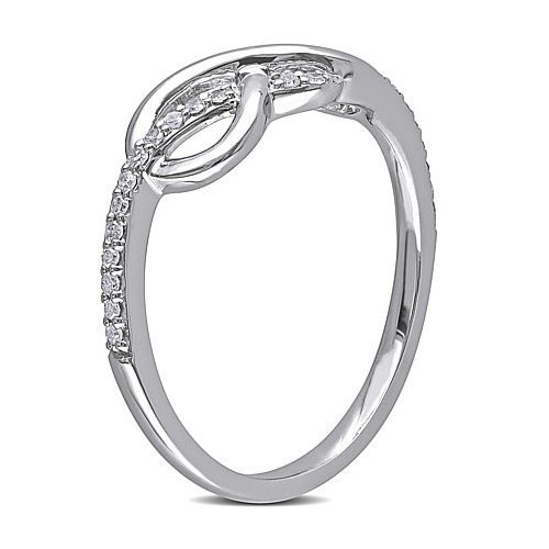 Кольцо с бриллиантами Бесконечность - фото