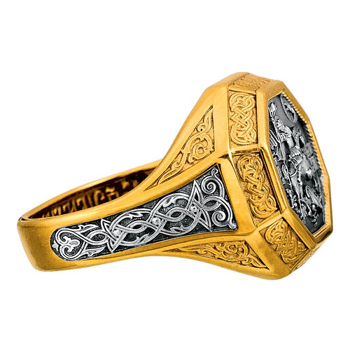 Охранное кольцо Великомученик Георгий Победоносец - фото