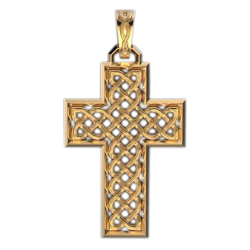 Крест с кельтским орнаментом - фото